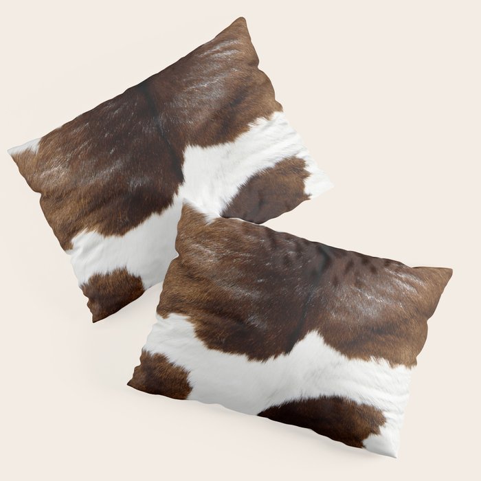 Brown Cowhide Pillow Sham Gallery Image 3