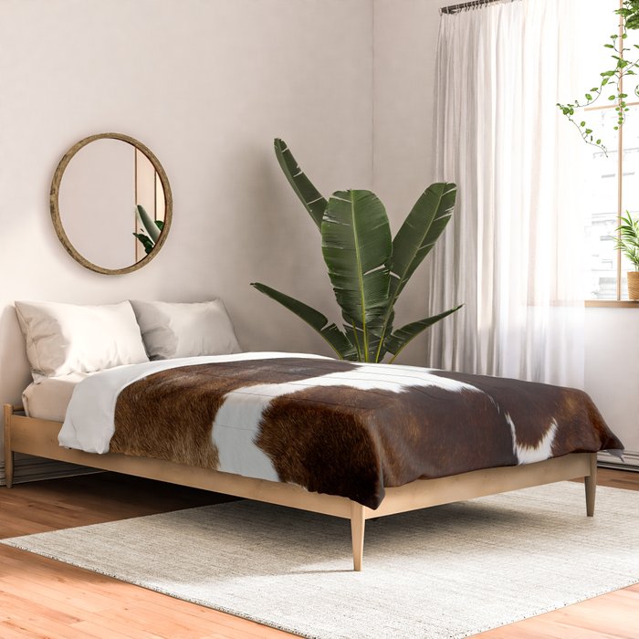 Brown Cowhide Comforter Gallery Image 2