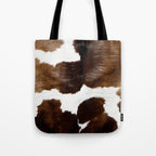 Brown Cowhide Tote Bag Gallery Image 1
