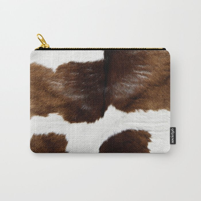 Brown Cowhide Carry All Pouch Gallery Image 1