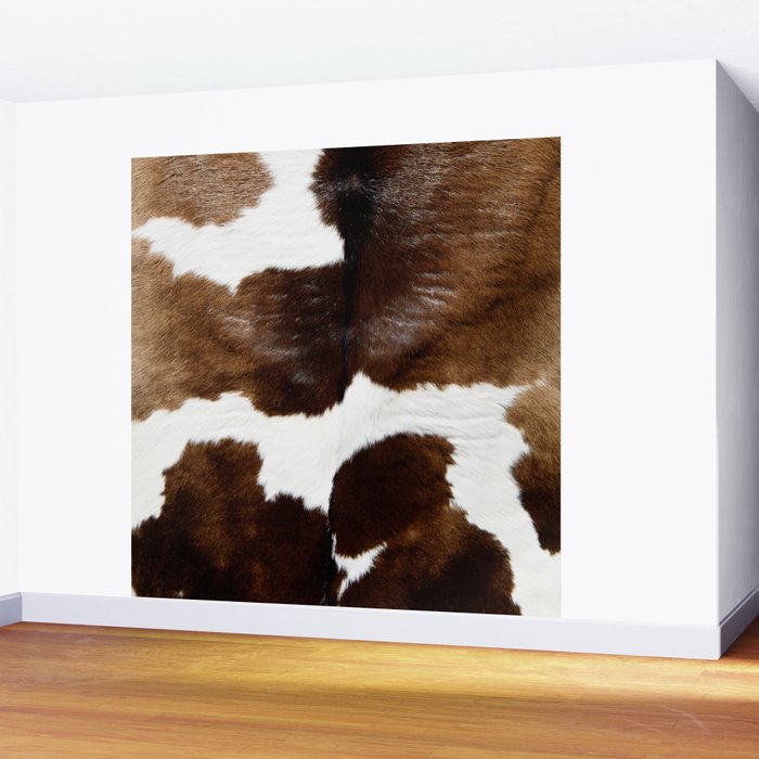 Brown Cowhide Wall Mural Gallery Image 2