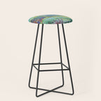 Jungle Paradise Watercolor Stool Gallery Image 1
