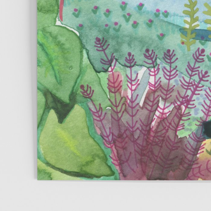 Jungle Paradise Watercolor Poster Gallery Image 3