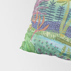 Jungle Paradise Watercolor Pillow Sham Gallery Image 4