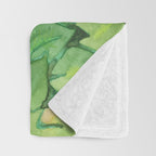 Jungle Paradise Watercolor Throw Blanket Gallery Image 3