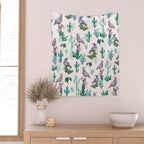 Cactus Quail  Wall Tapestry Gallery Image 2