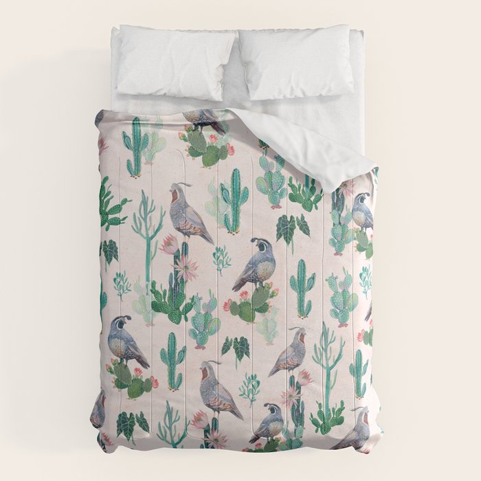 Cactus Quail  Comforter Gallery Image 6