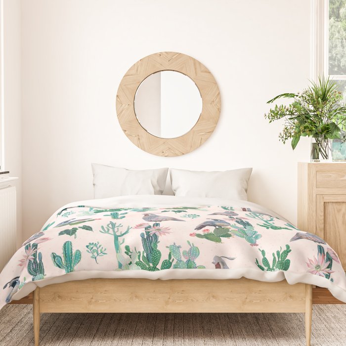 Cactus Quail  Duvet Cover Gallery Image 3