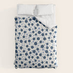 Blue Dots On White Duvet Cover Gallery Image 6