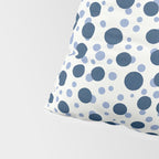 Blue Dots On White Pillow Sham Gallery Image 4