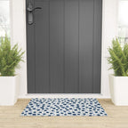 Blue Dots On White Welcome Mat Gallery Image 3