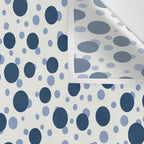 Blue Dots On White Wall Tapestry Gallery Image 3