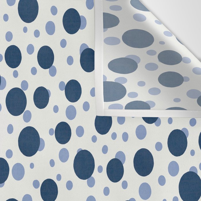 Blue Dots On White Wall Tapestry Gallery Image 3