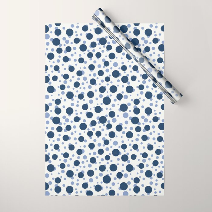 Blue Dots On White Wrapping Paper Gallery Image 1