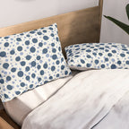 Blue Dots On White Pillow Sham Gallery Image 2
