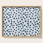 Blue Dots On White Serving Tray Gallery Image 1