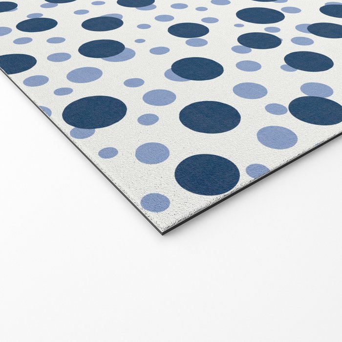 Blue Dots On White Welcome Mat Gallery Image 2