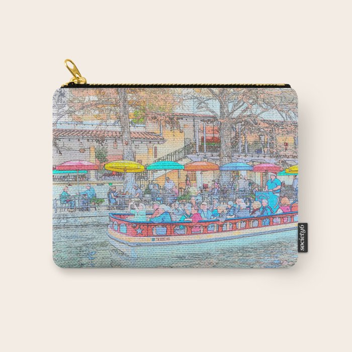 Ride Down The River - San Antonio, Texas Carry All Pouch Gallery Image 1