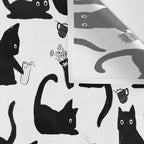 Bad Cats Knocking Stuff Over Wall Tapestry Gallery Image 3