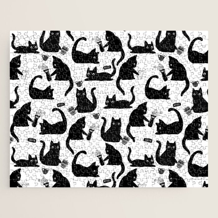Bad Cats Knocking Stuff Over Jigsaw Puzzle Gallery Image 1