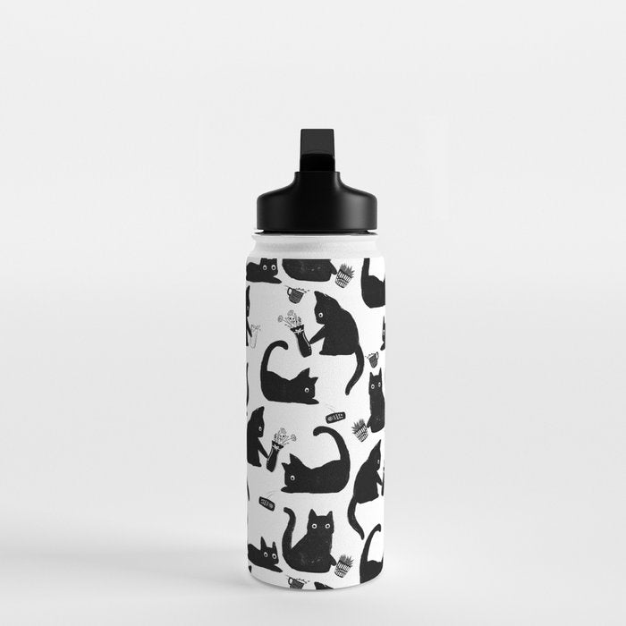 Bad Cats Knocking Stuff Over Water Bottle Gallery Image 3