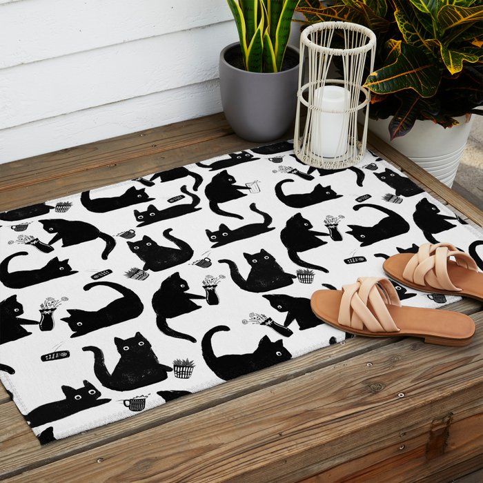 Bad Cats Knocking Stuff Over Outdoor Rug Gallery Image 2