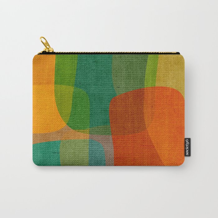 Modern Colorful MidCentury Abstract Carry All Pouch Gallery Image 1