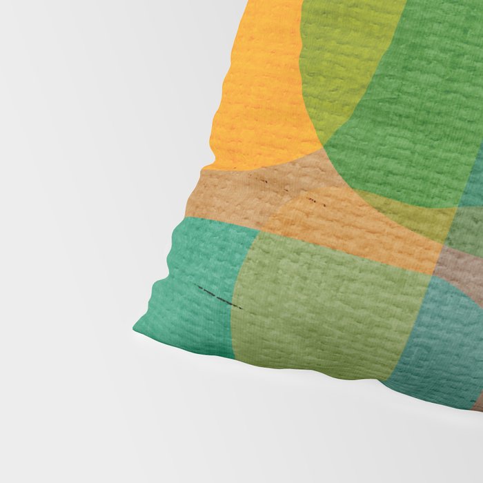 Modern Colorful MidCentury Abstract Pillow Sham Gallery Image 4