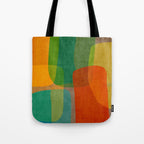 Modern Colorful MidCentury Abstract Tote Bag Gallery Image 1