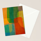 Modern Colorful MidCentury Abstract Stationery Card Gallery Image 2