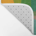 Modern Colorful MidCentury Abstract Bath Mat Gallery Image 2