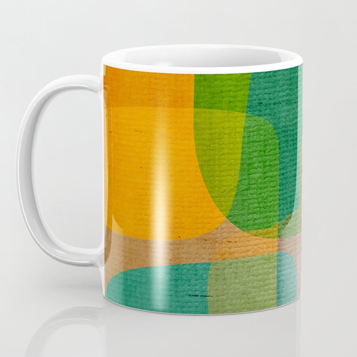 Modern Colorful MidCentury Abstract Coffee Mug Gallery Image 3