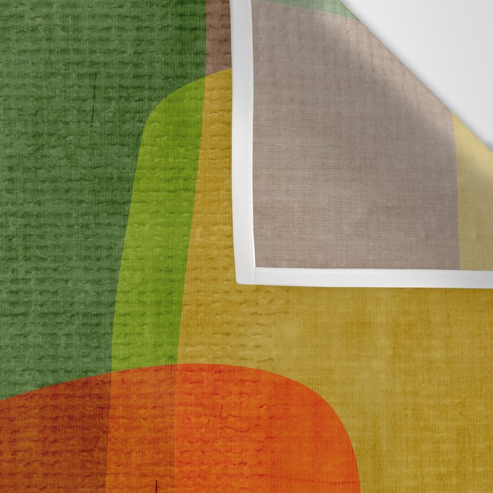 Modern Colorful MidCentury Abstract Wall Tapestry Gallery Image 3
