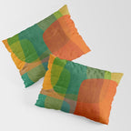 Modern Colorful MidCentury Abstract Pillow Sham Gallery Image 3