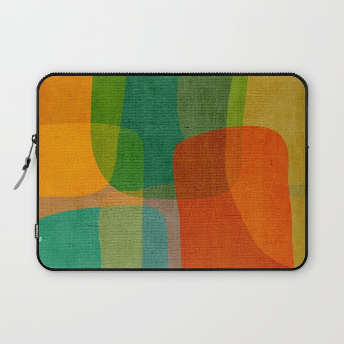 Modern Colorful MidCentury Abstract Laptop Sleeve Gallery Image 1