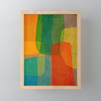 Modern Colorful MidCentury Abstract Mini Art Print Gallery Image 1