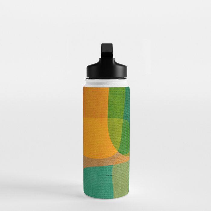 Modern Colorful MidCentury Abstract Water Bottle Gallery Image 3