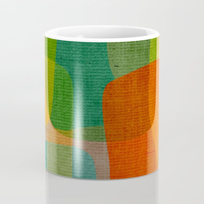 Modern Colorful MidCentury Abstract Coffee Mug Gallery Image 4