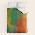 Modern Colorful MidCentury Abstract Duvet Cover Gallery Image 6