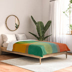 Modern Colorful MidCentury Abstract Comforter Gallery Image 2