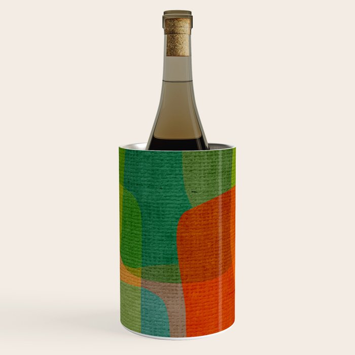 Modern Colorful MidCentury Abstract Wine Chiller Gallery Image 1