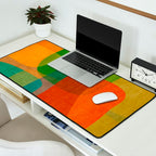 Modern Colorful MidCentury Abstract Desk Mat Gallery Image 2