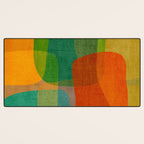 Modern Colorful MidCentury Abstract Desk Mat Gallery Image 3