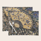 Vintage Indonesian Batik Print With Fan Placemat Gallery Image 1