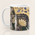 Vintage Indonesian Batik Print With Fan Coffee Mug Gallery Image 3