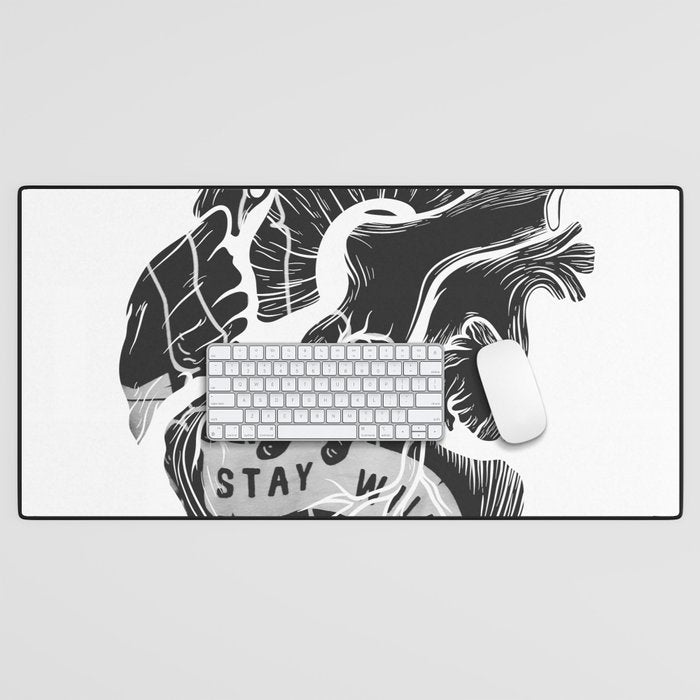 Heart (stay wild) Desk Mat Gallery Image 1