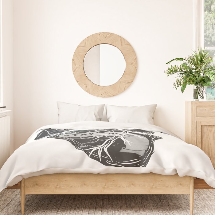 Heart (stay wild) Duvet Cover Gallery Image 3
