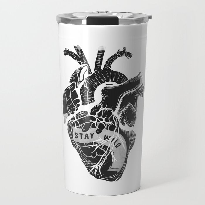 Heart (stay wild) Travel Mug Gallery Image 1