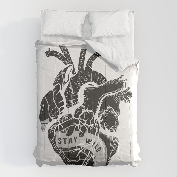 Heart (stay wild) Comforter Gallery Image 6