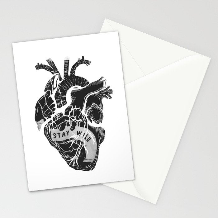 Heart (stay wild) Stationery Card Gallery Image 2